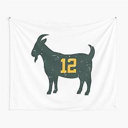 Aaron Rodgers T-Shirt Goat 12 vintage Tapestry
