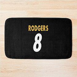 Aaron Rodgers Steelers Bath Mat