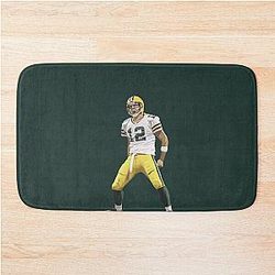 Aaron Rodgers Green Packers Bath Mat