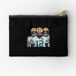 Aaron Rodgers Green Bay Packers Zipper Pouch