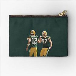 Aaron Rodgers and Jordy Nelson Zipper Pouch