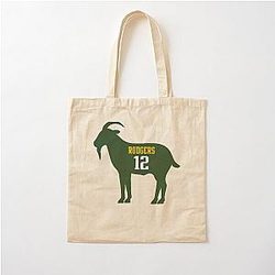 Aaron Rodgers GOAT Cotton Tote Bag