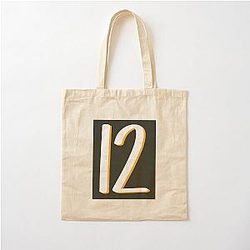 Aaron Rodgers Number 12 Cotton Tote Bag