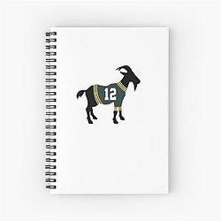 Aaron Rodgers GOAT Spiral Notebook