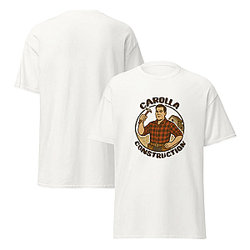 White Carolla Construction PTTT1704 Adam Carolla Show T-Shirts