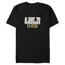 UK and Europe Tour Text LA 0805 A Day to Remember T-Shirts