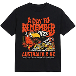 Australia & NZ Tour Cartoon LA 0805 A Day to Remember T-Shirts