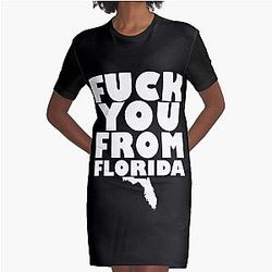 A Day To Remember Fuck You From Florida   Graphic T-Shirt Dress