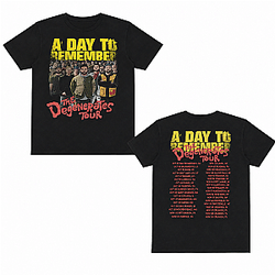 Degenerates Tour Short Sleeve ADTR Band NTMD1708 A Day to Remember T-Shirts