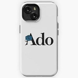Ado Text Blue Rose Logo iPhone Tough Case