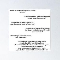 Much Ado About Nothing Quotes Pack Poster