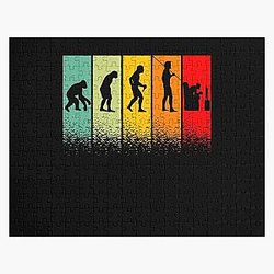 Evolution gamer cadeau humour Ado Gaming Jigsaw Puzzle