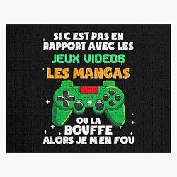Si C'est Pas Du Manga Jeux Video Cadeau Ado Gamer Jigsaw Puzzle