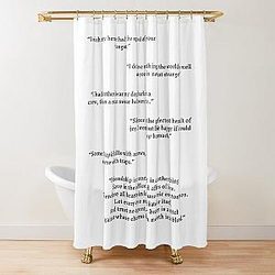 Much Ado About Nothing Quotes Pack Shower Curtain