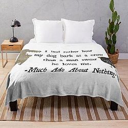 Much Ado About Beatrice Throw Blanket