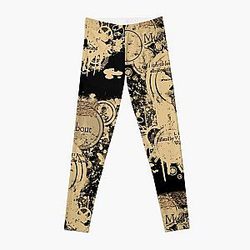 Shakespeare's Much Ado About Nothing Front Piece Leggings