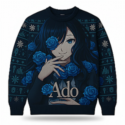 Ado Japanese Singer Anime Character Ugly Christmas Sweater 