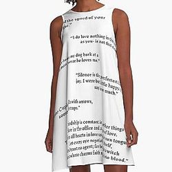 Much Ado About Nothing Quotes Pack A-Line Dress