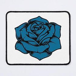 Ado Blue Rose Mouse Pad