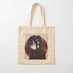 Glitchy Ado Cotton Tote Bag