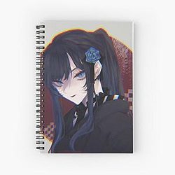 Glitchy Ado Spiral Notebook
