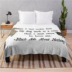 Much Ado About Beatrice Throw Blanket