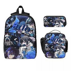Blue Rose Gothic Aesthetic Ado Backpacks Set