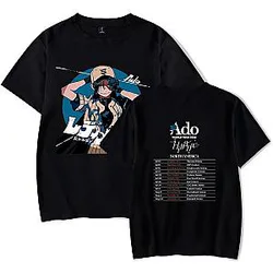 Ado World Tour 2025 Ready Made T-Shirt – Black Anime Concert Merch Tee NTT1310 Ado T-Shirts