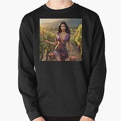 Adriana Lima Picking Grapes Pullover Sweatshirt