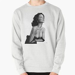 Adriana Lima Portrait Drawing Sweatshirt