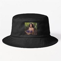 Adriana Lima in Vineyard Bucket Hat