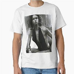 Adriana Lima Charcoal Classic T-Shirt