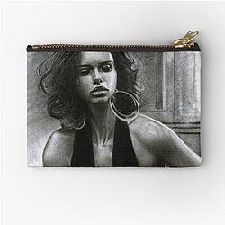 Adriana Lima Charcoal Pouch