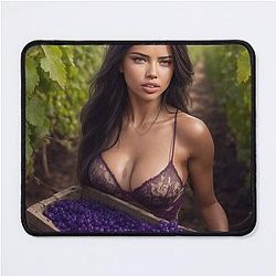 Adriana Lima in Vineyard Mouse Pad
