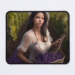 Adriana Lima in Vineyard Mouse Pad