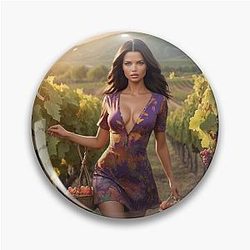 Adriana Lima Picking Grapes