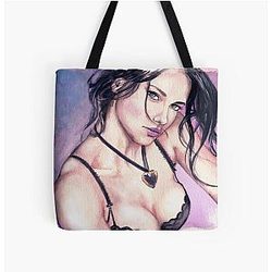 Adriana Lima All Over Print Tote Bag