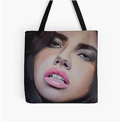 Adriana Lima Oil Painting Tote Bag