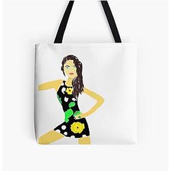 Adriana Lima All Over Print Tote Bag