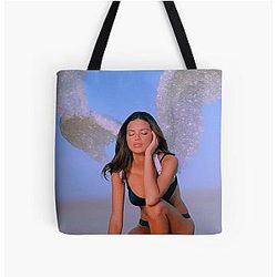 Adriana Lima Y2K Aesthetic Glitter Over Print Tote Bag