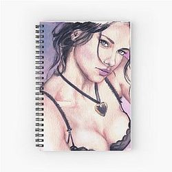 Adriana Lima Portrait Notebook