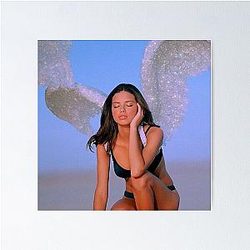 Adriana Lima Y2K Aesthetic Glitter Poster