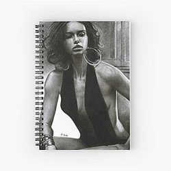 Adriana Lima Charcoal Drawing Notebook