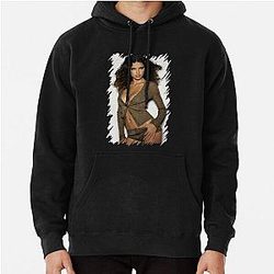 Adriana Lima Oil Paint Pullover Hoodie