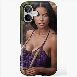 Adriana Lima in Vineyard iPhone Case