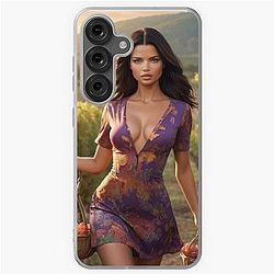 Adriana Lima picking grapes Soft Case for Samsung Galaxy
