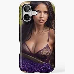Adriana Lima in Vineyard iPhone Case