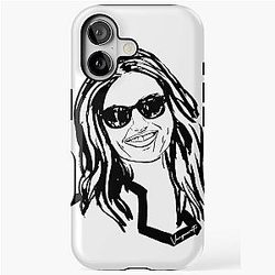 Portrait of Adriana Lima iPhone Tough Case