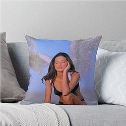 Adriana Lima Y2K Aesthetic Throw Pillow