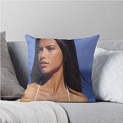 Adriana Lima Throw Pillow